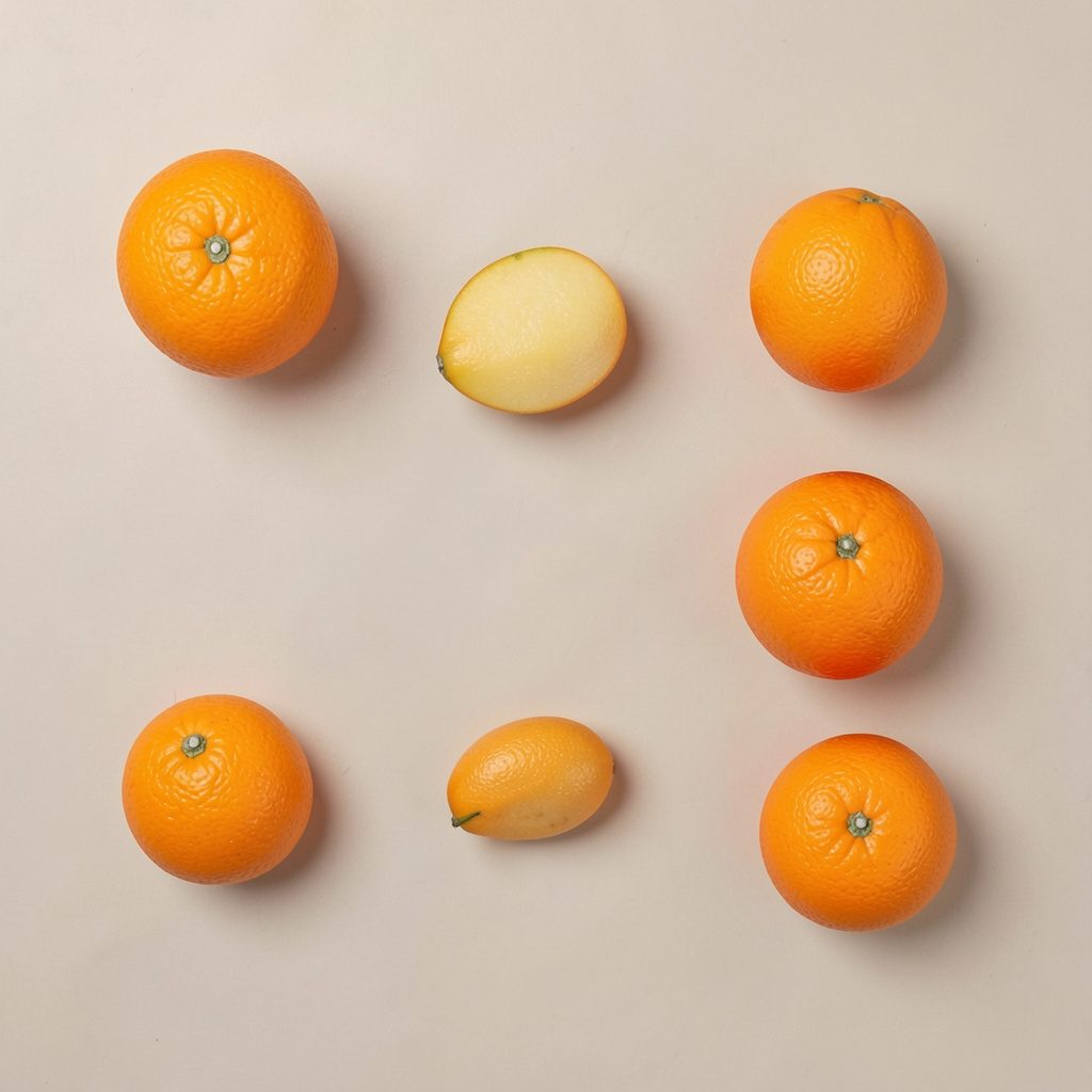 Overhead flat lay of a wooden tray with cartoon-style microbe figurines in pastel green, lavender, and orange under soft warm light